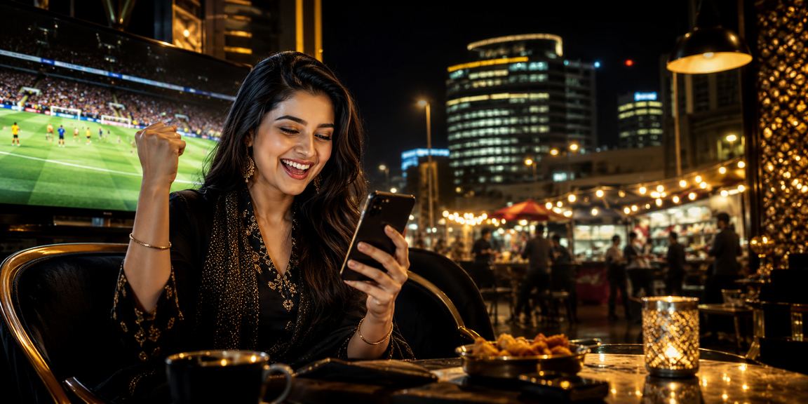 চট্টগ্রামের রাতের বাজারে মোবাইল পেমেন্ট করছেন একজন ব্যবহারকারী